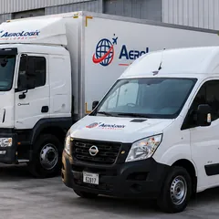 Aerologix Global delivery trucks